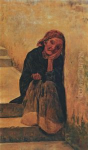 Study for "The beggar" by Jose Ferraz De Almeida Junior