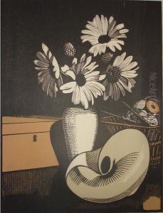 Nature Morte Au Vase Et Au Coquillage by Charles Emile Carlegle