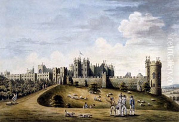 Alnwick Castle in Northumberland, England - view 1
