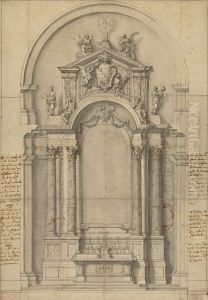 Projet for an altar with the coat of arms of Stanislaus I Leszczynski, probably for Notre-Dame de Bonsecours de Nancy by Emmanuel Here de Corny