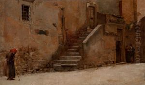 Street in Italy by Belmiro de Almeida