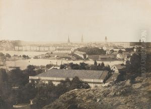 Vy Over Skeppsholmen Och Staden Fran Skansberget Vy Over Skeppsholmen Och Staden Fran Skansberget