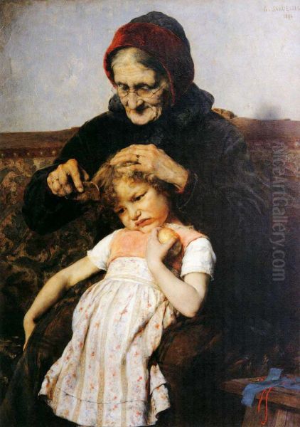 Grandmother and granddaughter - view 1