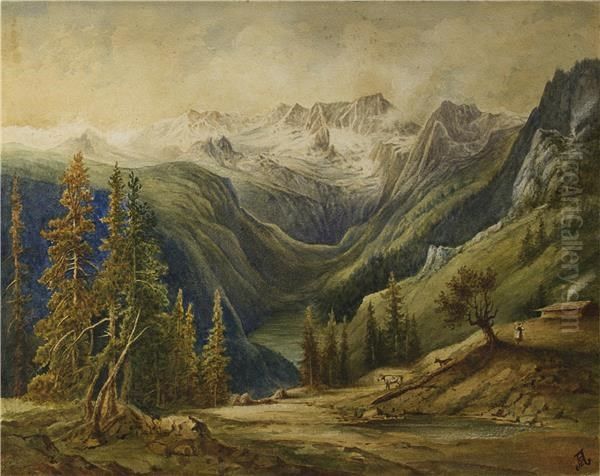 Dachstein z jezerom Gossau - view 1