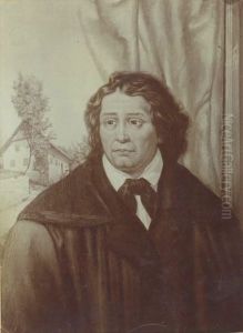 Portrait of France Preseren by Alojz Subic