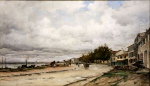 Quai du Rhone a Avignon by Alfred Casile
