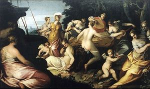 Minerva and the Muses by Hans Rottenhammer