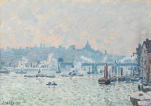 Charing Cross Bridge by Alfred Sisley