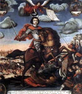 Allegory of the Victory at Poltava. (Apotheosis of Peter I). by Unidentified painter