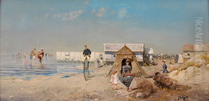 Am Strand von Ostende. Am Strand von Ostende.