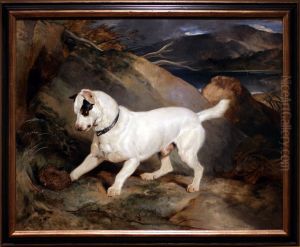 Portrait of a Terrier, The Property of Owen Williams, ESQ., M.P. (Jocko with a Hedgehog)