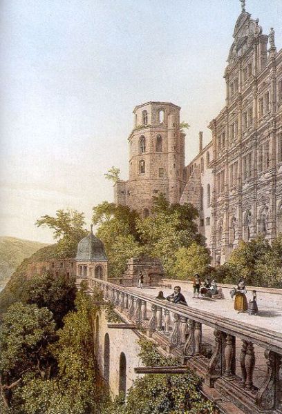 Altan Glockenturm Heidelberger Schloss - view 1