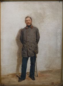Major Leo von Rayski by Ferdinand von Rayski