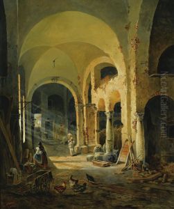 The old monastery by Anton Altmann
