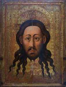 Vierge en buste (dite veronique de la Vierge) et Sainte Face