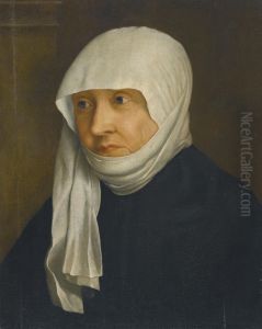 Portrait of a Lady, thought to beSabina of Bavaria(1492-1564) by Christoph Amberger