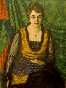 Portrait of Alvine Kapp by Konrad Magi