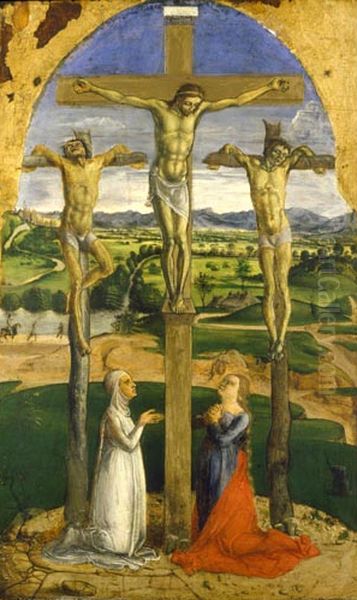 Kreuzigungsgruppe mit Maria Magdalena und einem Stifter - view 1