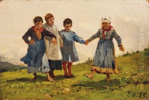 Giochi di bimbi o Girotondo by Lorenzo Delleani