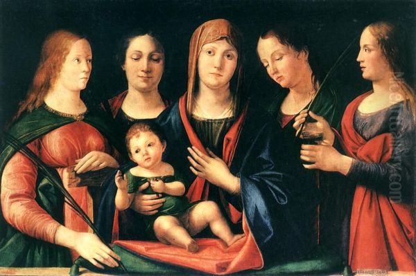 Mary and Child with Sts Mary Magdalene and Catherine - view 1