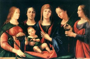 Mary and Child with Sts Mary Magdalene and Catherine by Alvise Vivarini