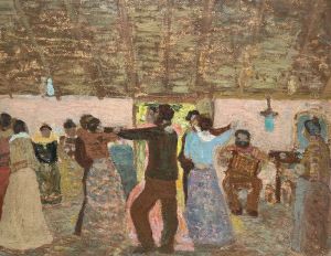 Fiesta en el rancho by Pedro Figari
