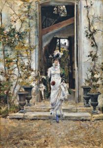 Berthe leaving for a walk