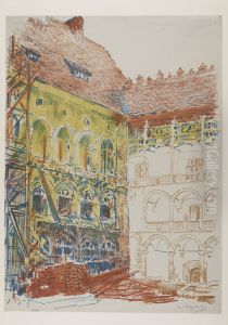 Leon Wyczolkowski, "Wawel Castle", [Krakow] 1911/1912 by Leon Wyczolkowski