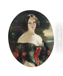 Anne, Comtesse de Plaisance (1815-1878), later Duchesse de Plaisance, nee Mlle Bertier de Wagram