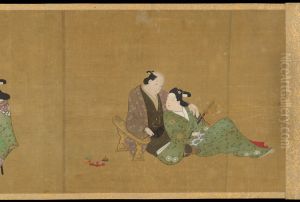 Handscroll of Ten Homoerotic (Nanshoku) Scenes by Miyagawa Choshun