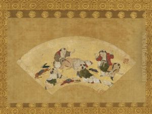 Chinese Boys at Play by Kano Motonobu