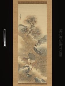 Herb Gatherer in the Mountains by Matsumura Goshun