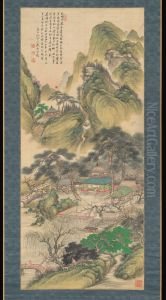 Spring Sunrise at Horai by Tanomura Chokunyu