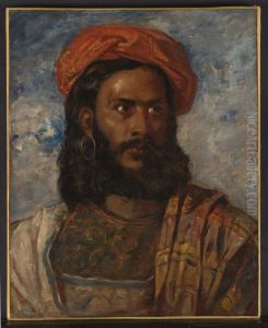 Study of a Man, Bust-Length, in Moorish Costume