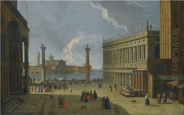 Venice, A View Of The Piazzetta - view 1