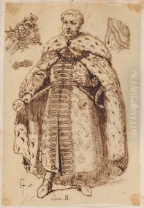 Treasury. Jan III Sobieski, standing, full-length by Jan Matejko