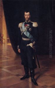 Portrait of Nicholas II by Albert Edelfelt