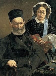 Portrait de M. et Mme Auguste Manet by Edouard Manet