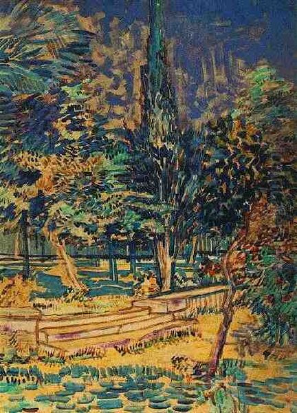 Stone Steps in the Garden of the Asylum - view 1