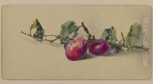 Branch with plums Branch with plums