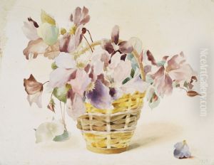 A basket of Clematis by Alexandra of Denmark