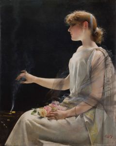 La vestale by Vittorio Matteo Corcos