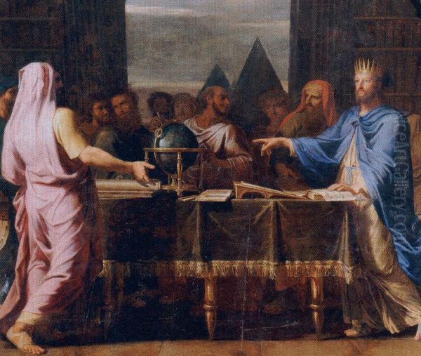 Ptolemee Philadelphe dans la bibliotheque d'Alexandrie - view 1