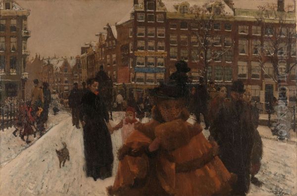 The Singel Bridge at the Paleisstraat in Amsterdam - view 1