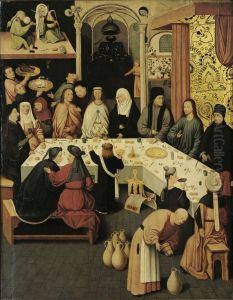 De bruiloft te Kana (Johannes 2:1-11) by Hieronymous Bosch