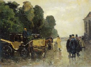 Carriages and Waiting Coachmen