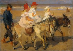 Donkey Rides on the Beach by Isaac Lazarus Israels