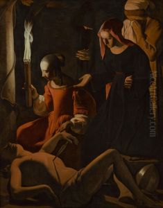 St Sebastien Attended by St Irene