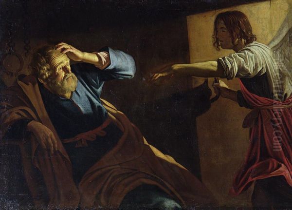 St. Peter's release from prison by the angel - view 1