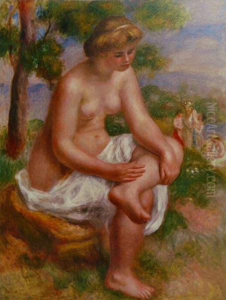 Baigneuse assise dans un paysage, dite Eurydice - view 1